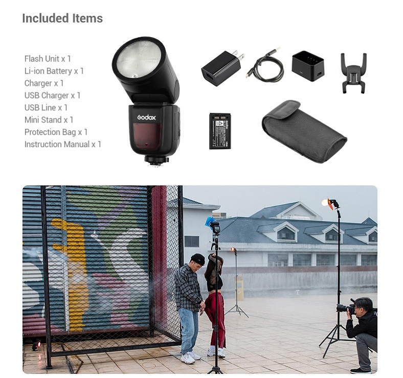 Đèn Flash Godox V1S TTL Hss 1/8000 For Sony